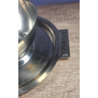 Vintage Stainless Steel Gravy Bowl With Attached Plate Server