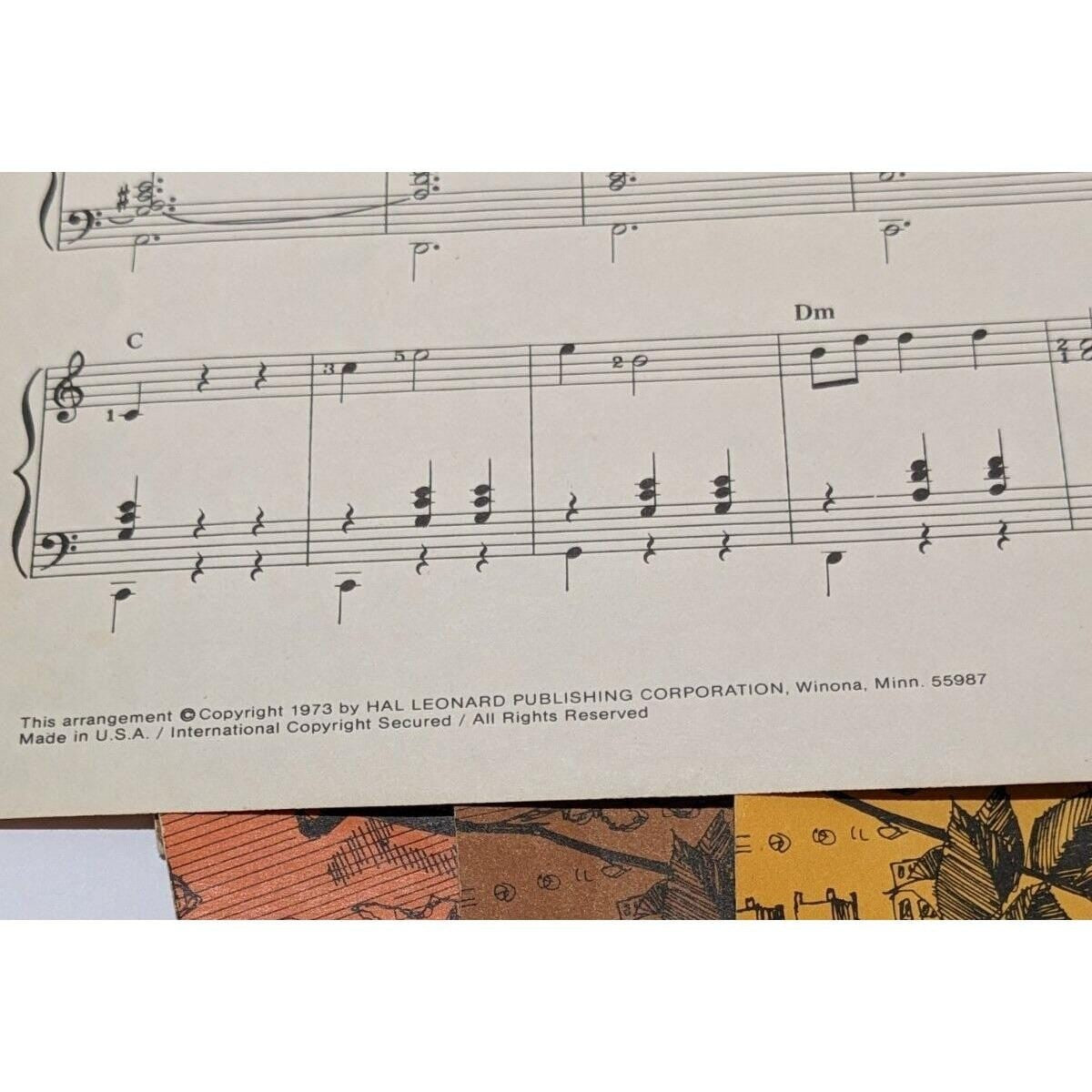 Vintage Organ Adventure Sheet Music Lot of 25 Hal Leonard 1973 Organ Books