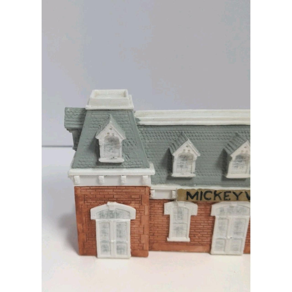 Disney Mickeyville Main Street Train Station 1980 Vintage Resin
