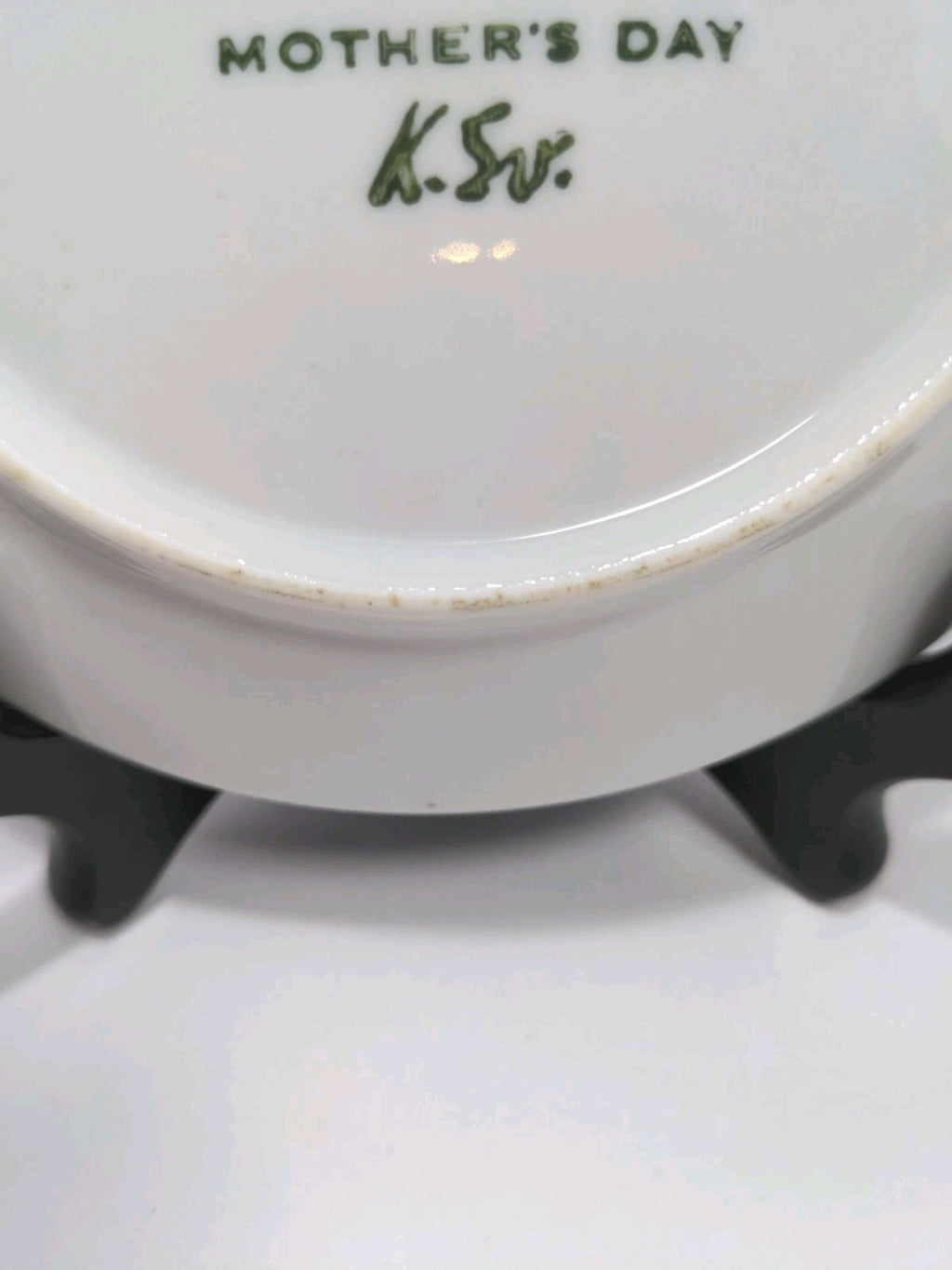 Vintage Royal Copenhagen Mors Dag Mothers Day Collector Plate 1972 Denmark 6" Bl