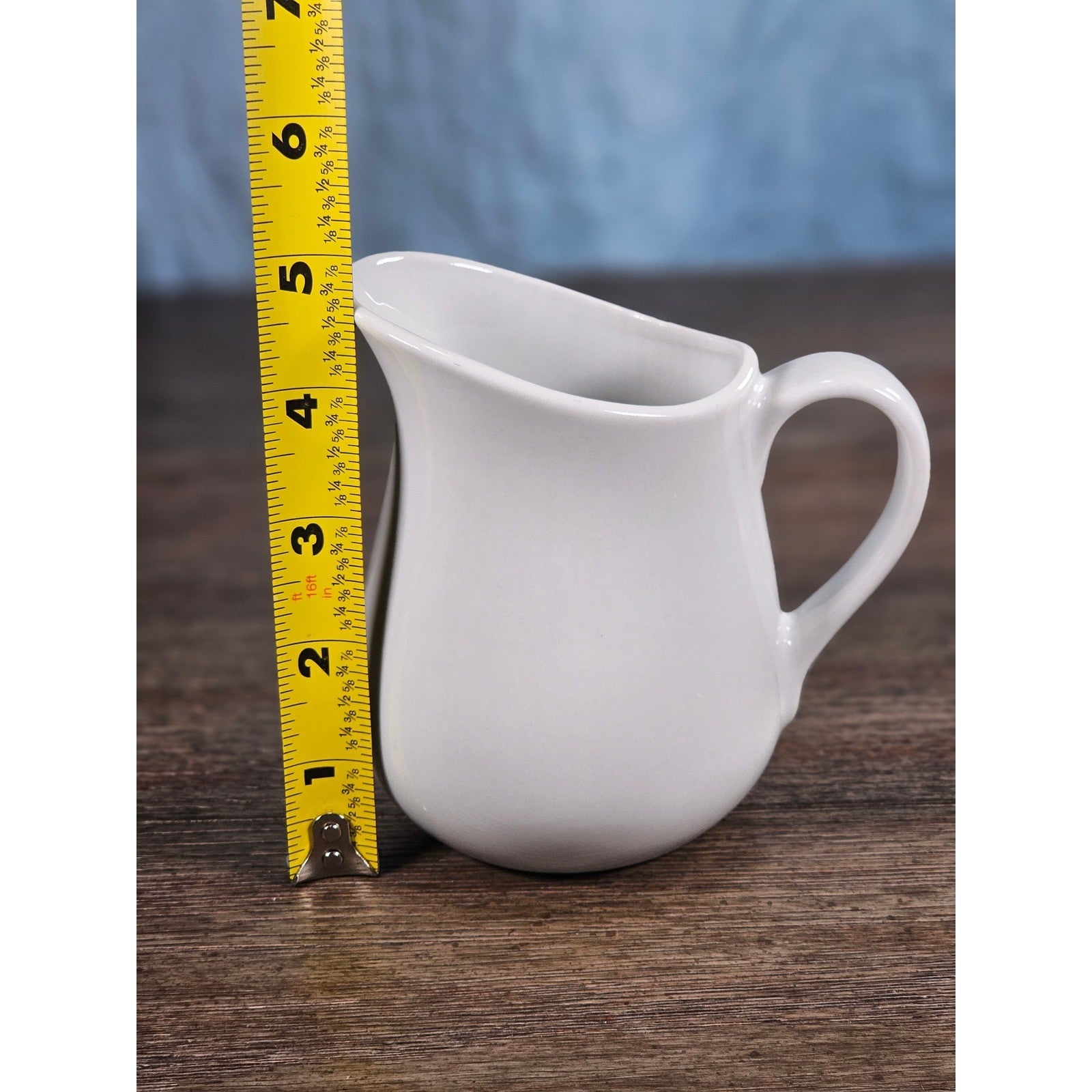 Better Homes & Gardens White Ceramic Creamer Pitcher 5"x3"