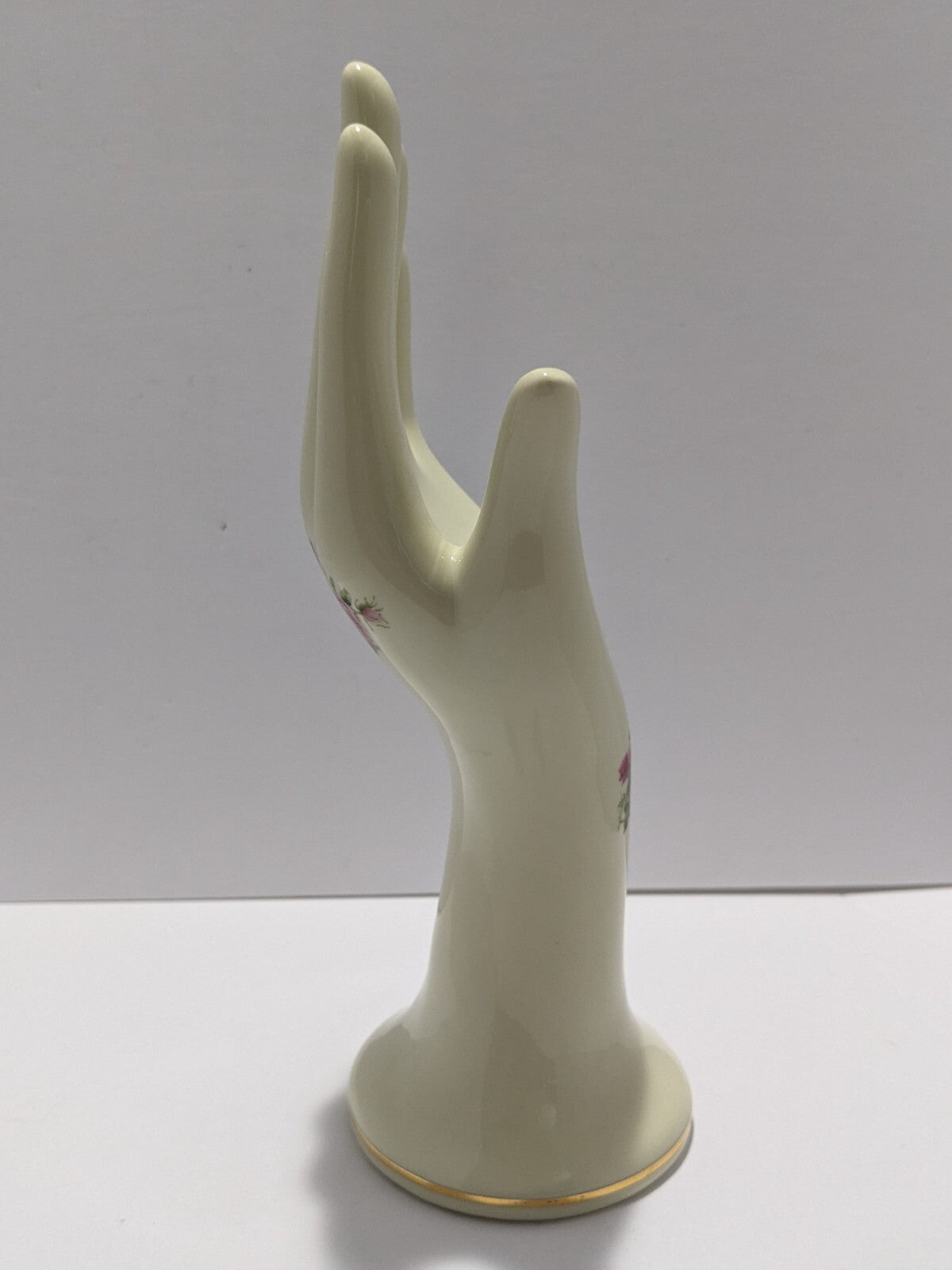Vintage Formalities by Baum Bros Porcelain Hand with Roses & Gold Trim
