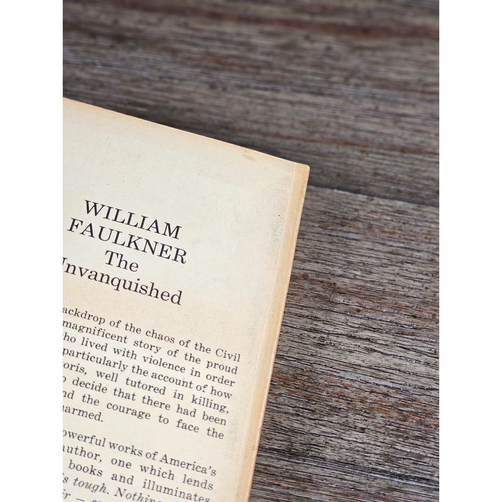 William Faulkner The Unvanquished Signet Classic Paperback 1959