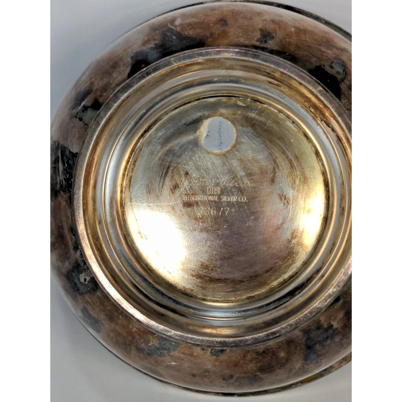 Vintage Webster Wilcox Silver Plated Oval Bowl Trinket Dish