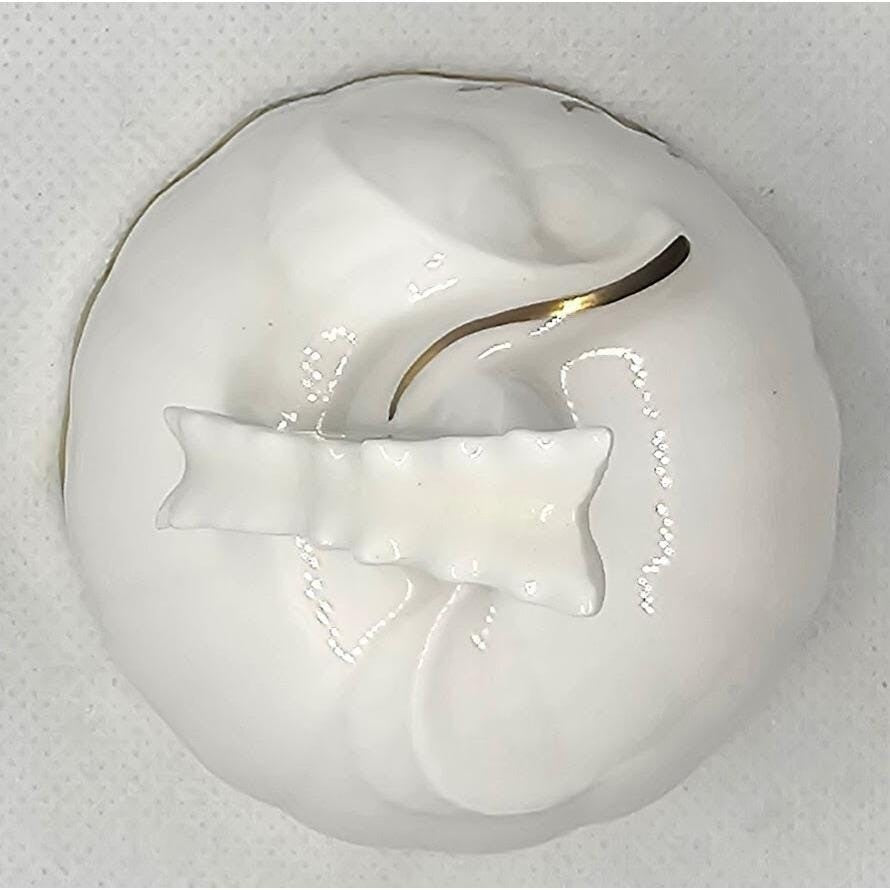 Royal Westminster Butterfly Bell Floral Gold Trim Vintage