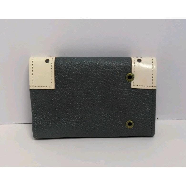 Vintage Princess Gardner Blue White Leather Key Holder Wallet