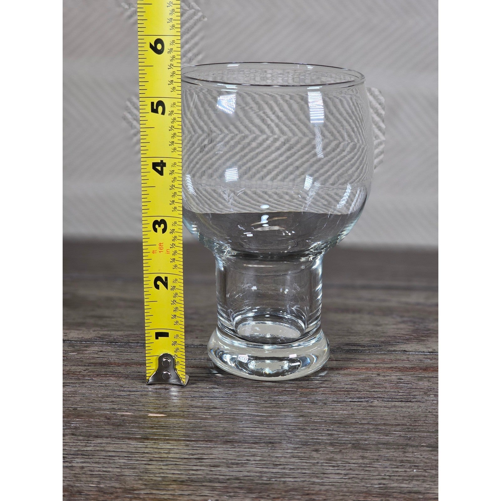 Vintage Fostoria Clear Glass Goblet Footed Stemware 5.5" Tall