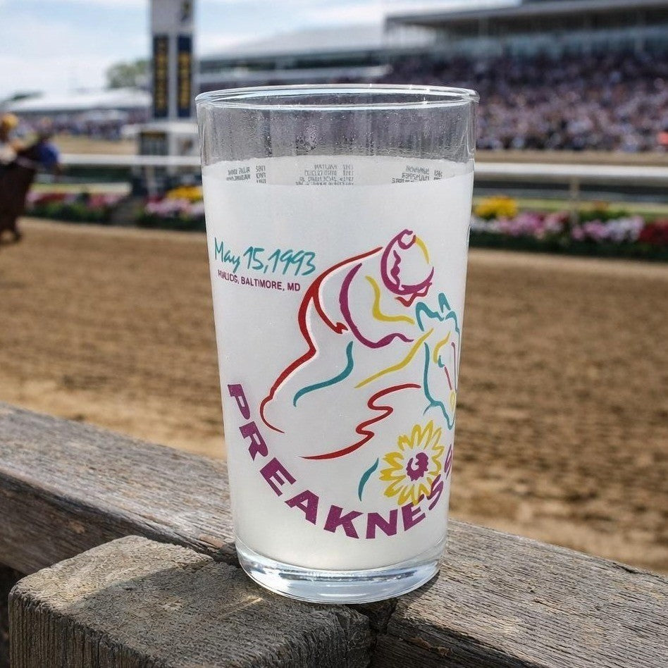 1993 Preakness Stakes Glass 118th Running Libbey