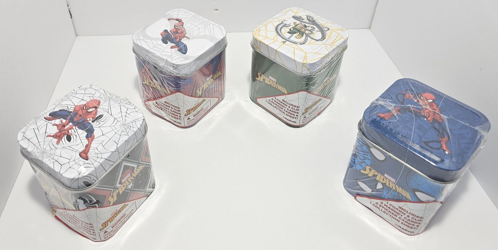 Lot of 4 Marvel Spider-Man Series 2 Charm Tins