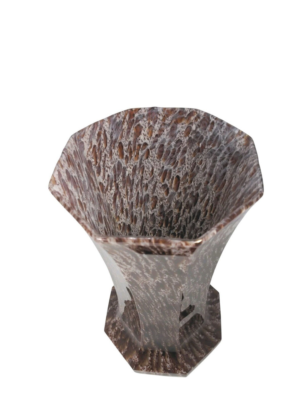 Vintage Red Speckled Glass Vase