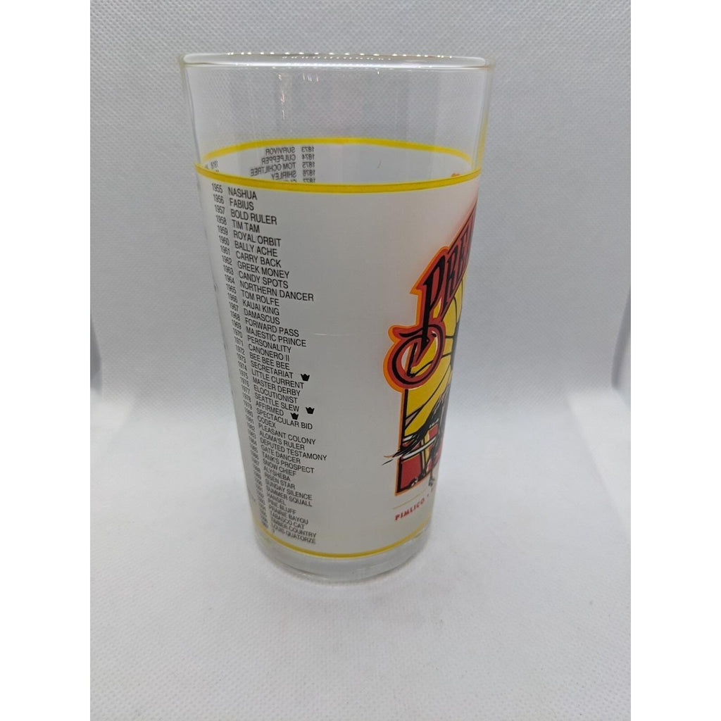 Preakness Stakes Glass 122nd Running 1997 Libbey