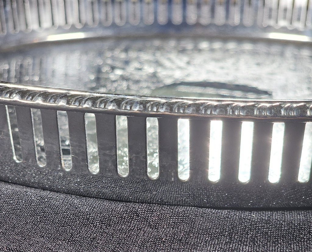 Irvinware Silver Plated Serving Tray 13" Vintage USA