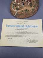 Passage Island Lighthouse Replica By Danbury Mint 1994 Historic American Lightho