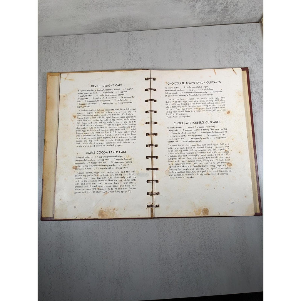 Hersheys 1934 Cookbook 1971 Revised Spiral Hardcover Recipes