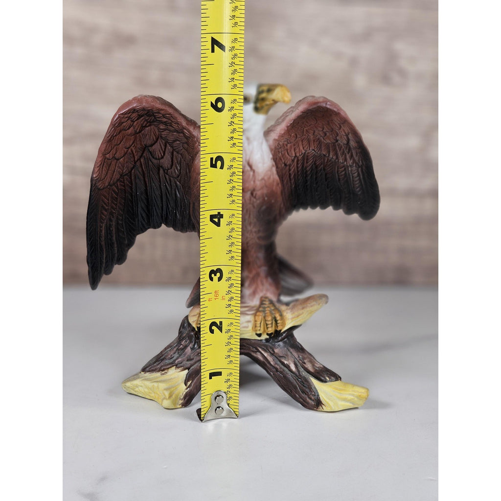 Vintage Bald Eagle Figurine Resin American Eagle Statue