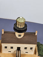 Vintage Old Point Loma Lighthouse sculpture by the Danbury Mint San Diego CA