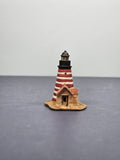 Lenox Miniature Lighthouse Thimble Figurine West Quoddy Head Lighthouse ME