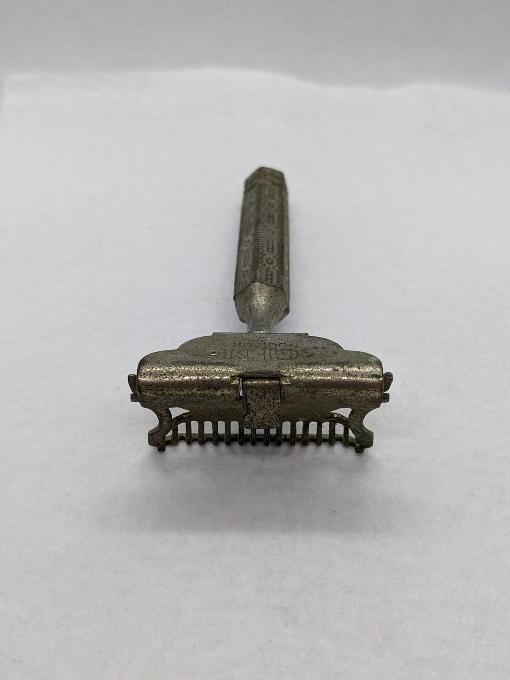 Antique Gem Junior Single-Edge Safety Razor With Ornate Handle - Collectible Vin