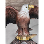Vintage Bald Eagle Figurine Resin American Eagle Statue