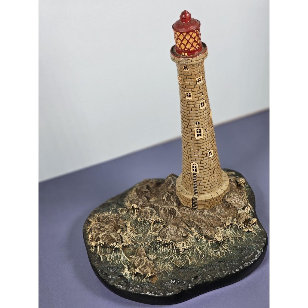 Danbury Mint Eddystone Lighthouse Figurine COA Maritime