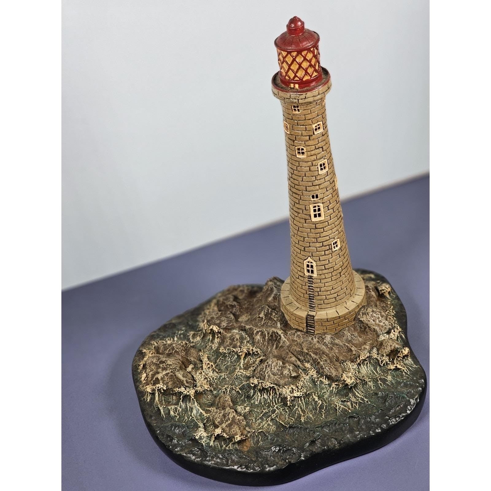 Danbury Mint Eddystone Lighthouse Figurine COA Maritime