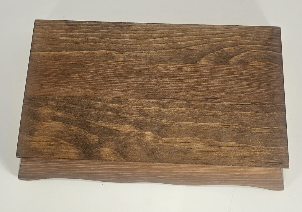 VTG 1970s Solid Wood Bread Warming Basket