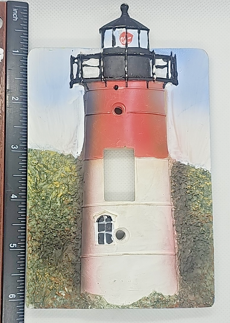 Nauset Lighthouse Light Switch Cover Coastal Nautical Resin Wall Plate