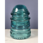 Vintage Hemingray No 12 Glass Insulator Aqua Utility Glass