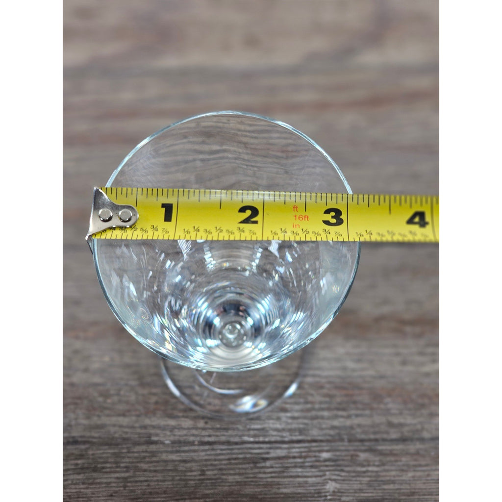 Vintage Clear Pilsner Glass 9" Tall Stemmed Beer Glass