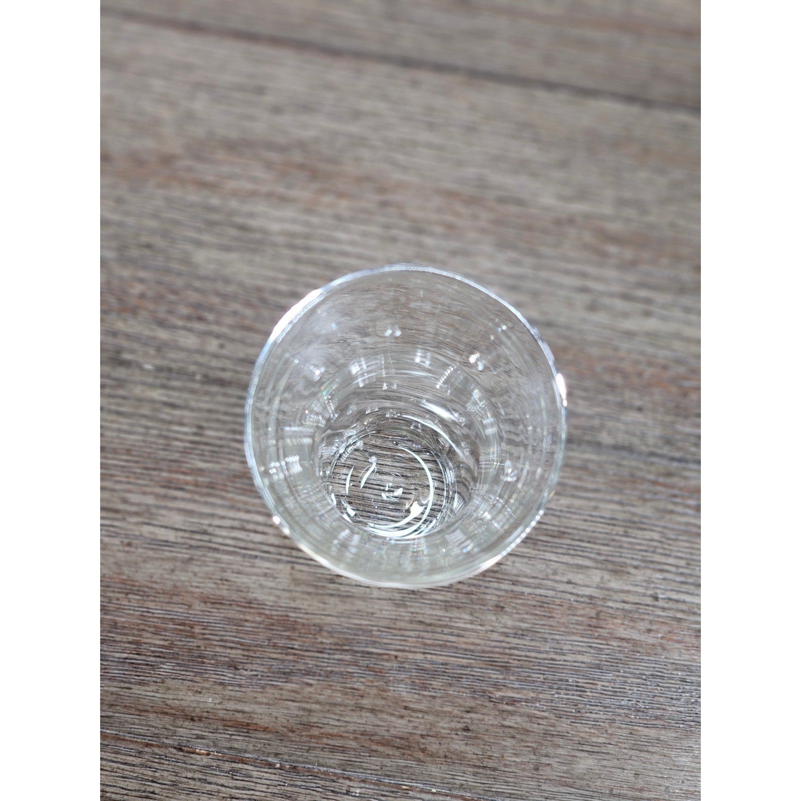 Vintage Clear Art Glass Bud Vase Applied Polka Dots 7 Inch