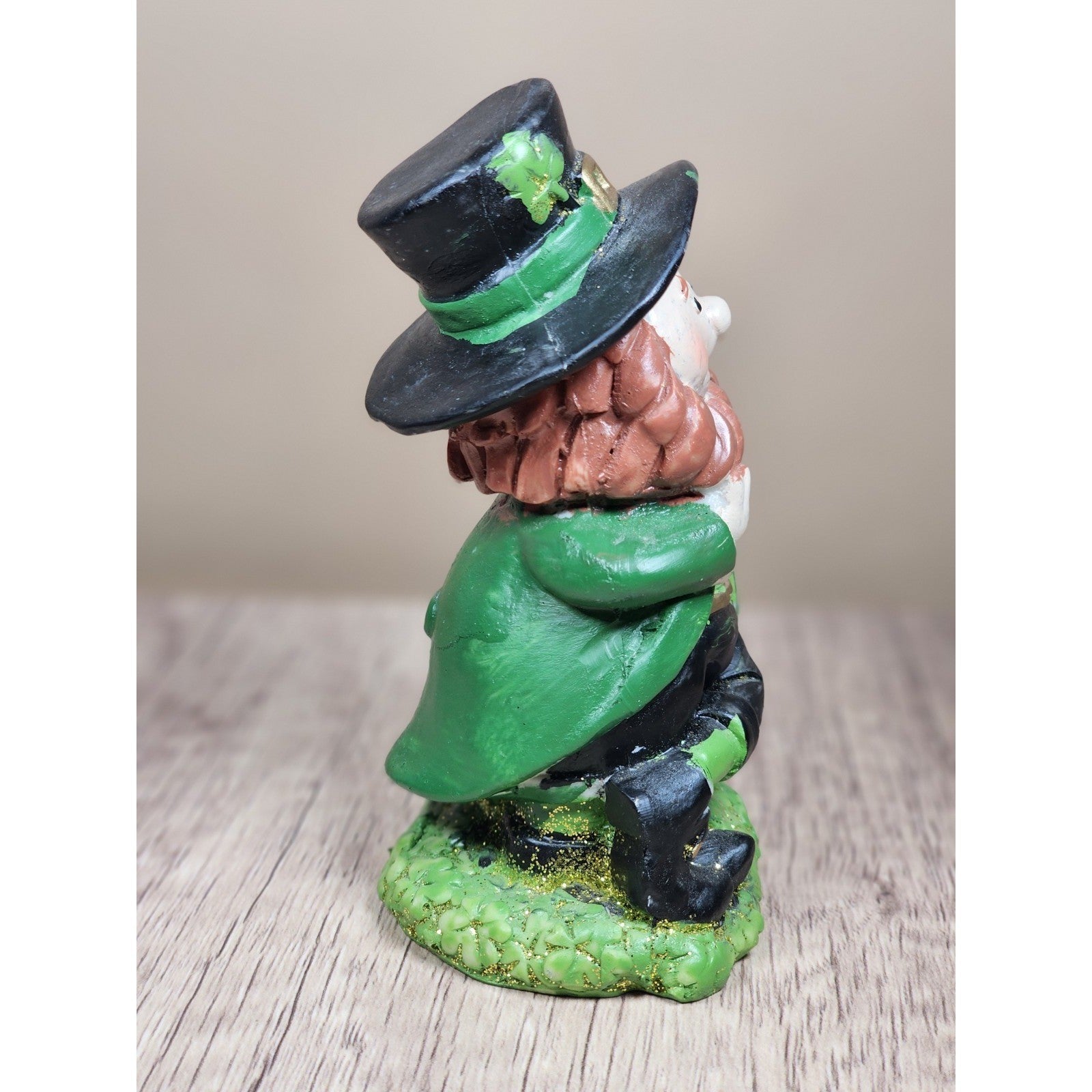 Vintage Leprechaun Pottery Figurine Saint Patrick's Day Decor