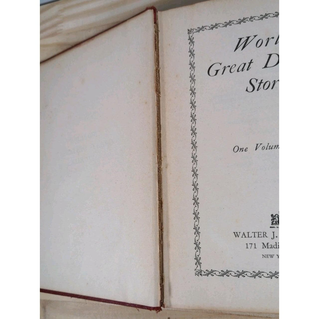 Vintage 1928 Worlds Great Detective Stories One Volume Edition Walter J Black