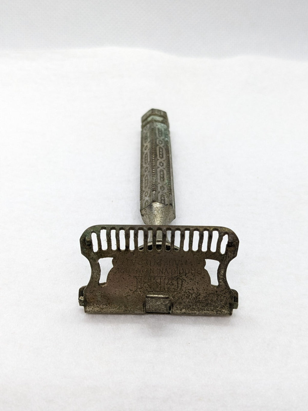 Antique Gem Junior Single-Edge Safety Razor With Ornate Handle - Collectible Vin