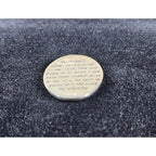Vintage Father Memorial Pocket Token Faith Cross Heart Coin