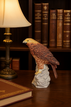 Vintage Ceramic Bald Eagle Figurine | 4" American Eagle Statue | Rustic Wildlife