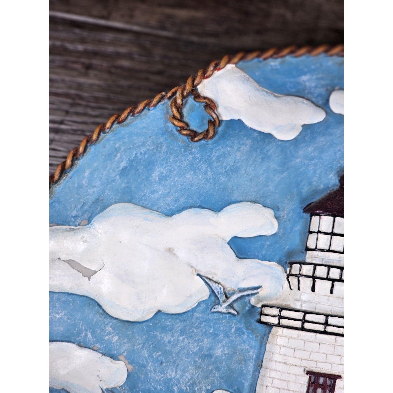 Ganz 3D Lighthouse Coastal Wall Decor – Nautical Beach Hanging Art 12.5"