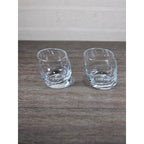 Set of 2 Chivas Etched Rocks Glasses 3.5 x 3 Inch Whisky Tumblers