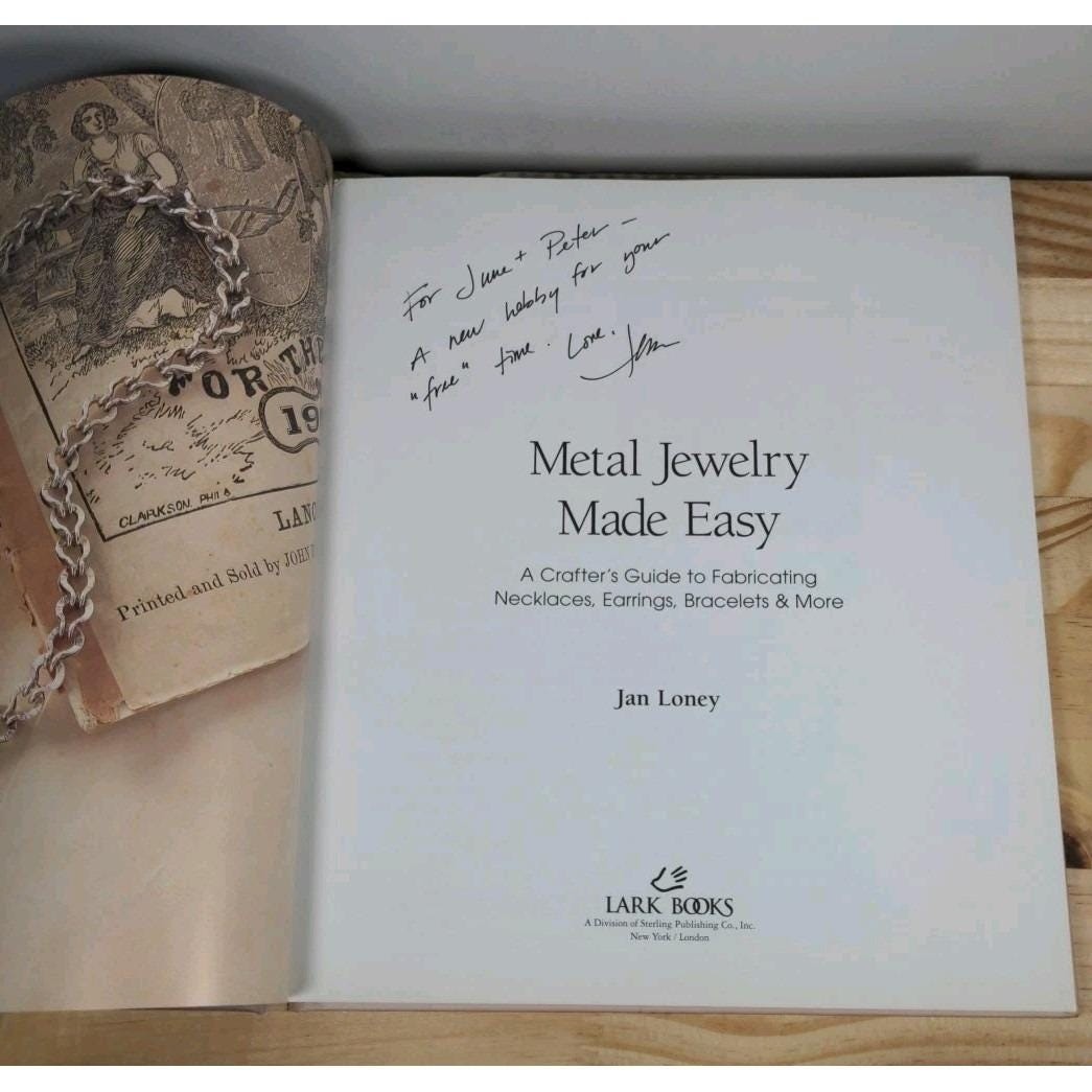 Signed Metal Jewelry Made Easy Book Jan Loney