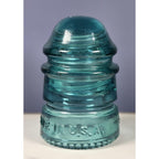 Vintage Hemingray No 12 Glass Insulator Aqua Utility Glass