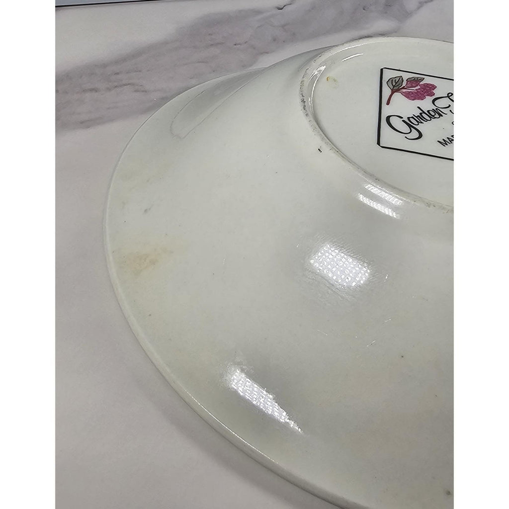 Vintage Citation Garden Trellis Stoneware Bowl 7.5" Farmhouse