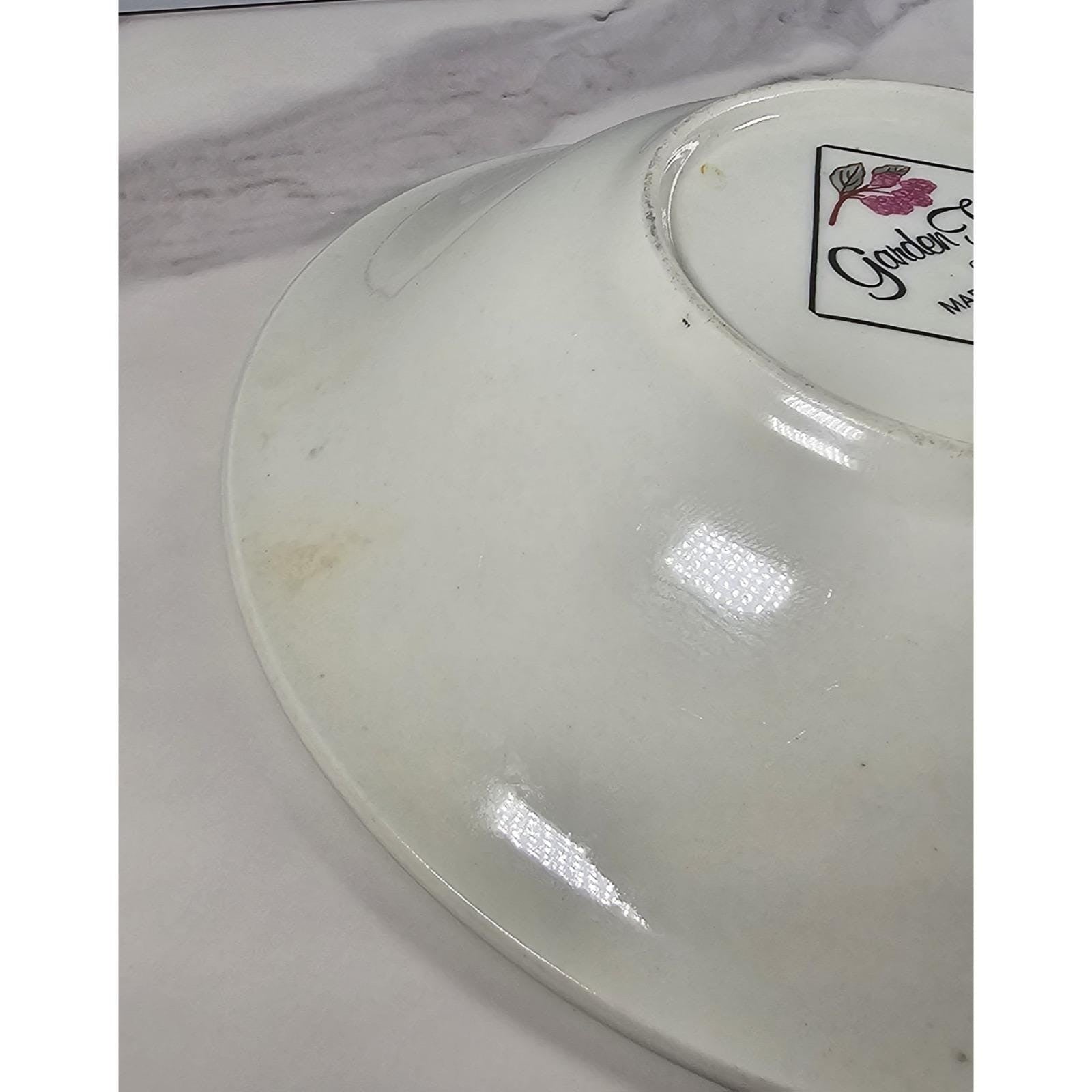 Vintage Citation Garden Trellis Stoneware Bowl 7.5" Farmhouse