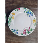 Vintage Majesticware Geranium Dessert Plates Set of 2 Sue Zipkin 8 Inch