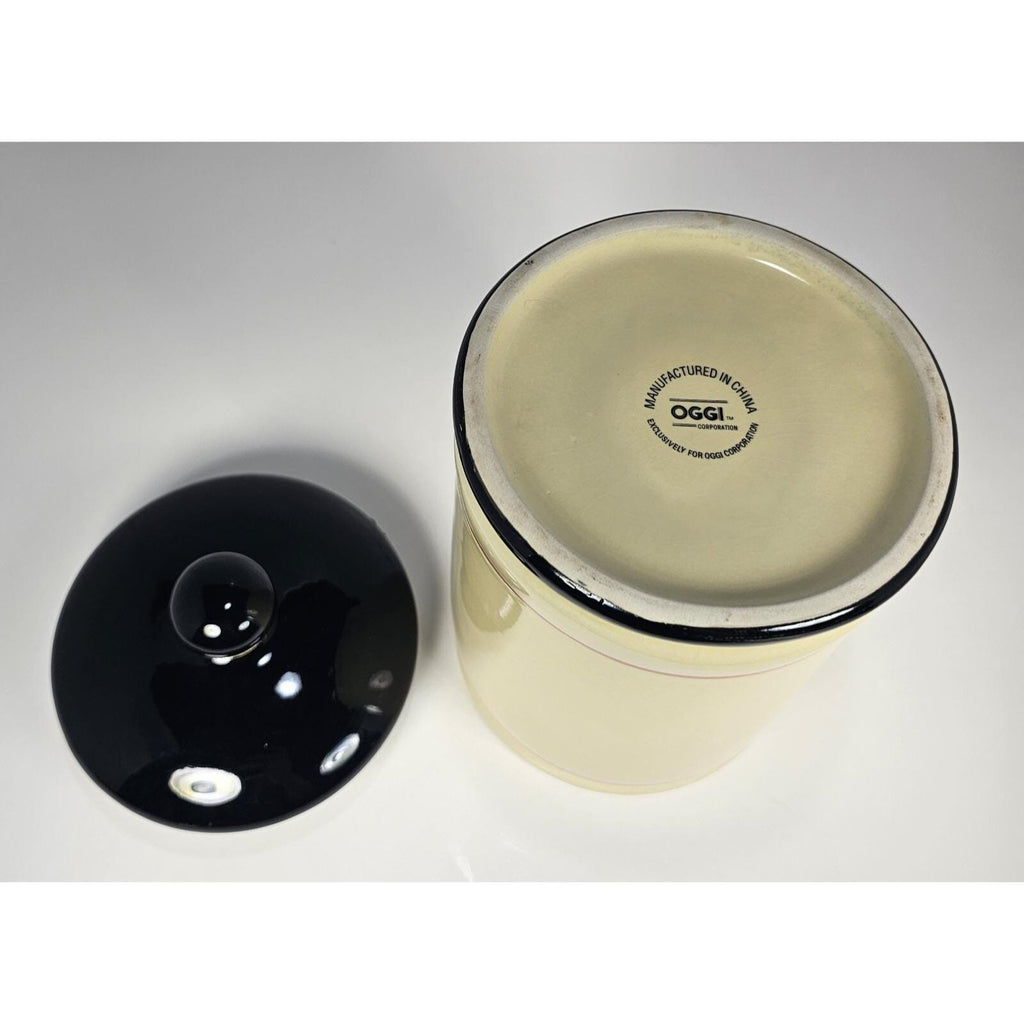 Oggi Chateau du Raisin Noir Canister Lid 6.5x5 Kitchen
