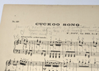Cuckoo Song Sheet Music By W. Popp 1932