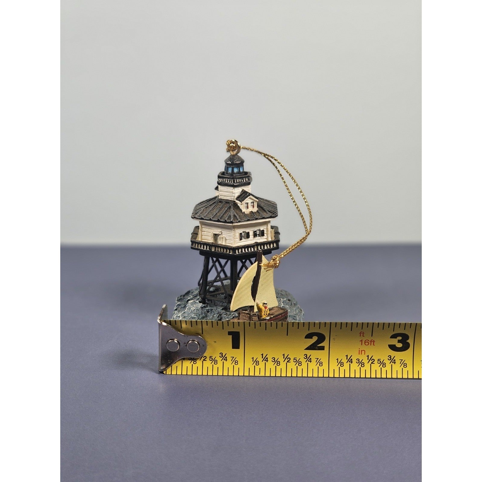 Vintage Middle Bay Lighthouse Ornament by Younger & Associates 1998