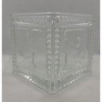 Vintage Mikasa Crystal Baby Keepsake Box BABY Glass Memory Box