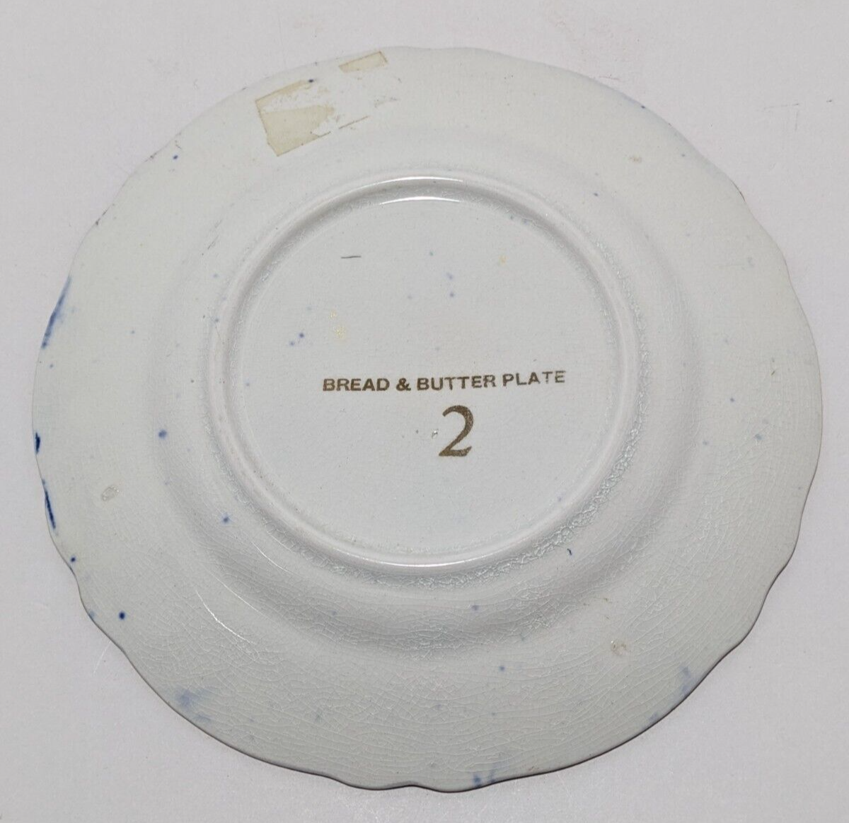 La Francaise Porcelain Blue and Gold Bread and Butter Plate #2
