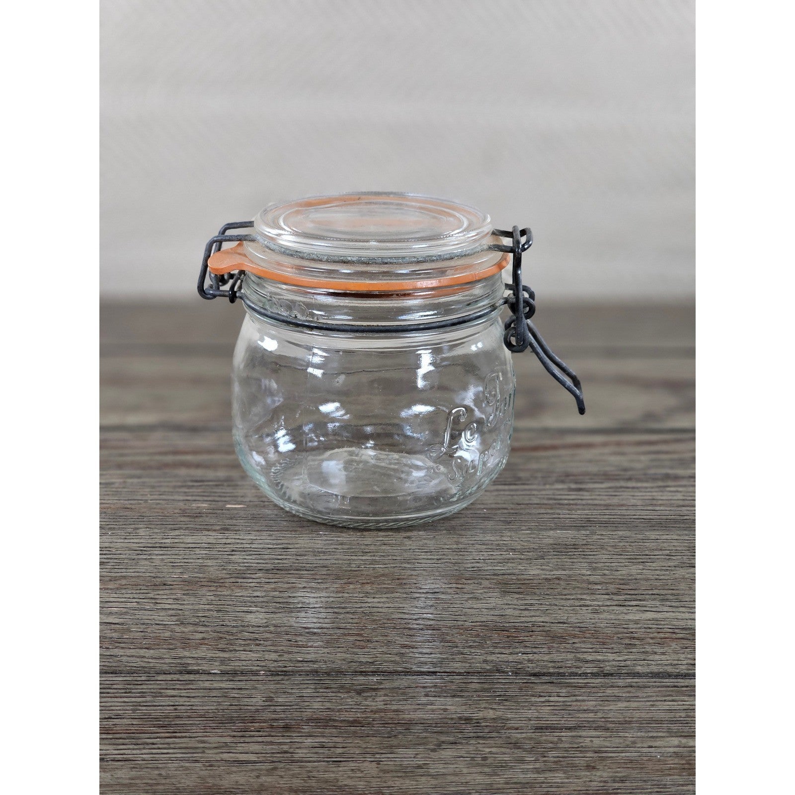 Vintage Le Parfait 0.5L Clamp Lid Glass Jar Made in France