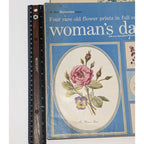 1954 Womans Day Magazine September Vintage Floral Prints Ephemera