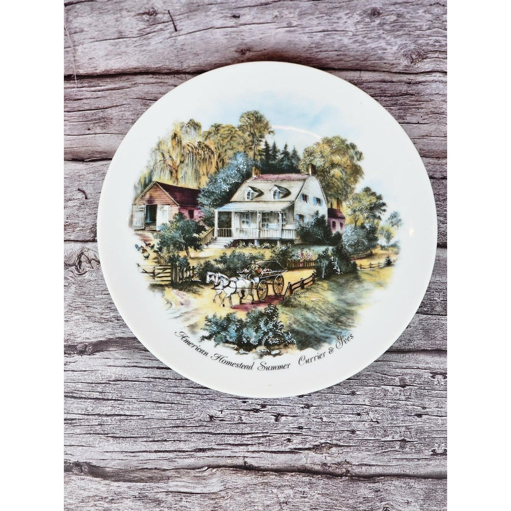 Vintage Currier & Ives American Homestead Summer Collector Plate
